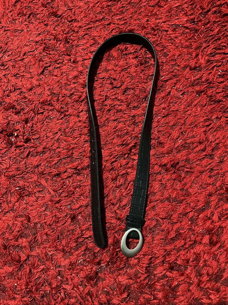 y2k vintage belt black    photo 1