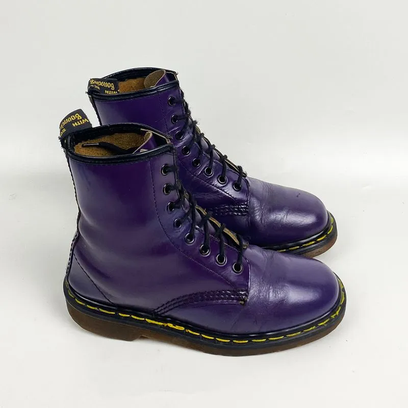 Dr. Martens Vintage Casual Boots Wanita purple photo 1