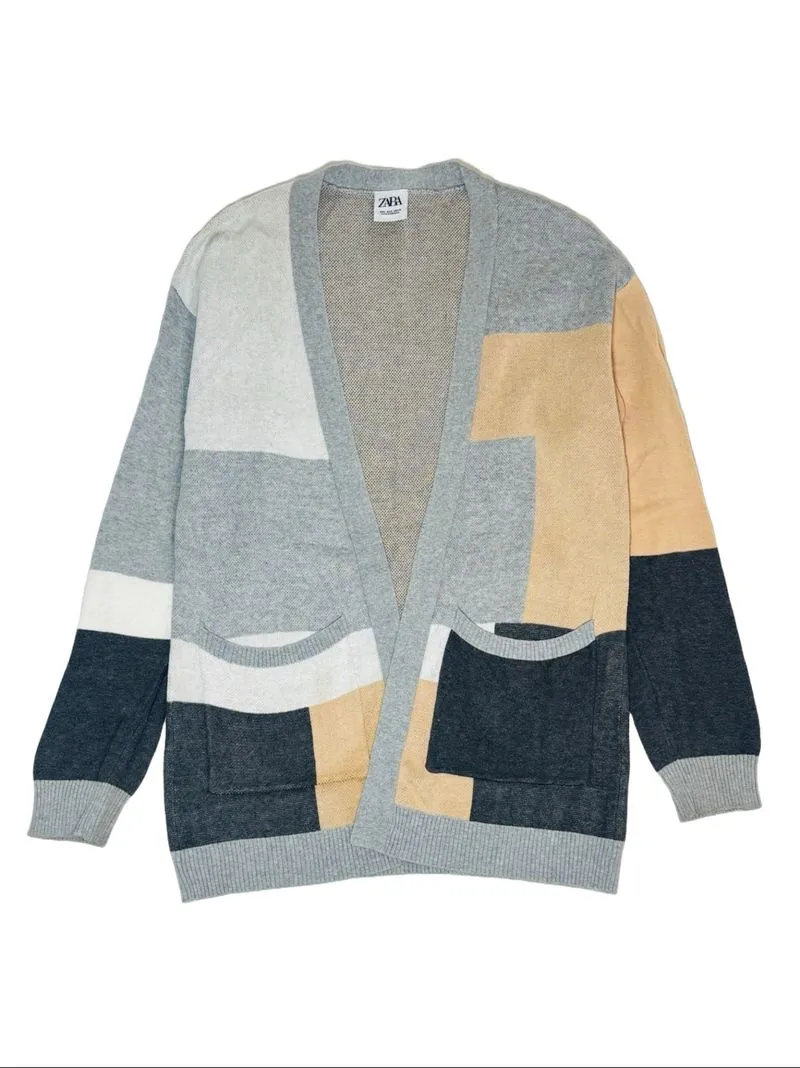 ZARA knit cardigan outwear knit wear multicolored photo 1