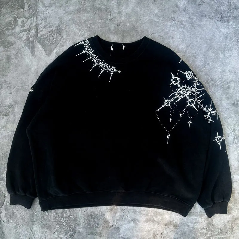 1on1 SIGILISM Crewneck Rework Handmade Painted photo 1