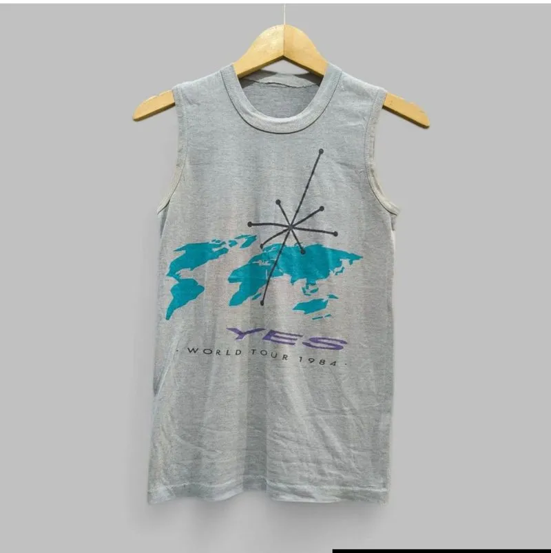Kaos band vintage YES World tour 1984 photo 1