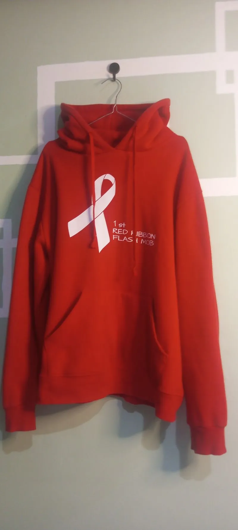 Streetwear Hoody Pria red photo 1