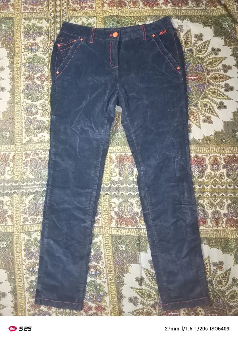 JDX Multisport celana corduroy Navy list Oranye photo 1
