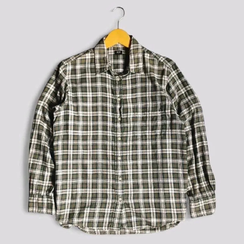 Kemeja Flanel Uniqlo Woman | Thriftshop photo 1