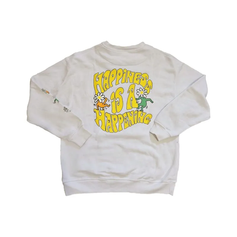 White Sweater Crewneck NGT Printed Unisex photo 1