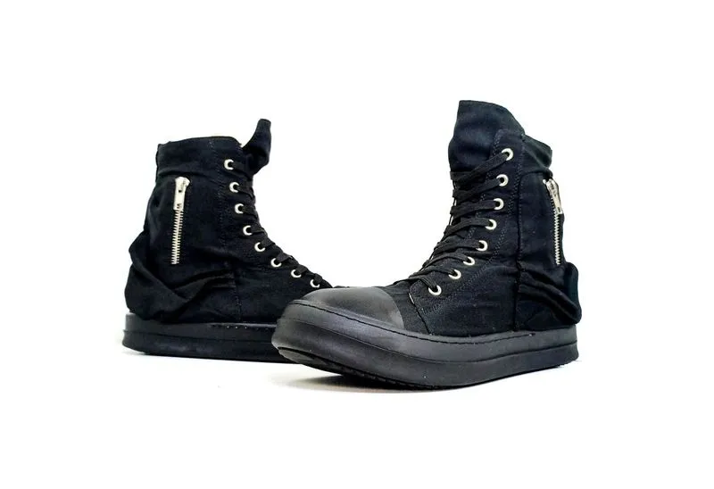 RICK OWENS 'DRKSHDW' Bauhaus Cargo High Top Sneakers photo 1