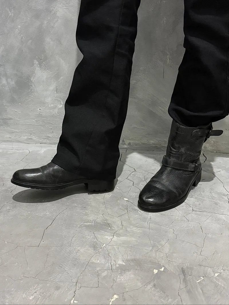 Vintage Y2K Rare Massimo Dutti Engineer Boots  photo 1