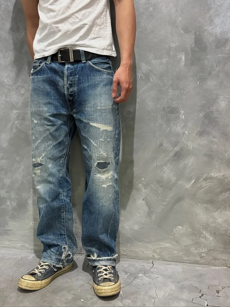 Vintage Heavy Repair Boro Japanese Selvedge Kapital Jeans photo 1