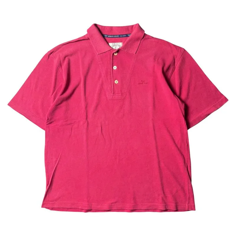 1990s Armani Jean Giorgio Armani Red Polo Shirt photo 1