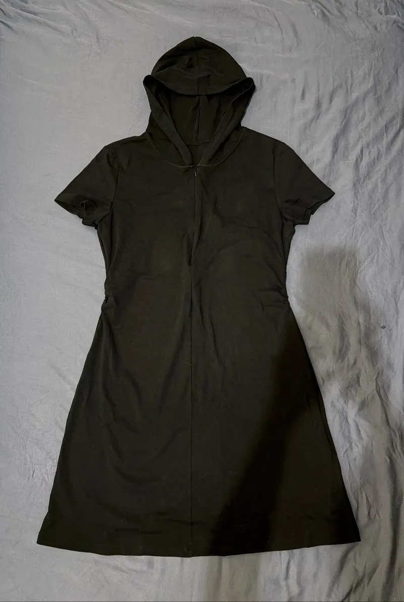 black long dress hoodie  photo 1