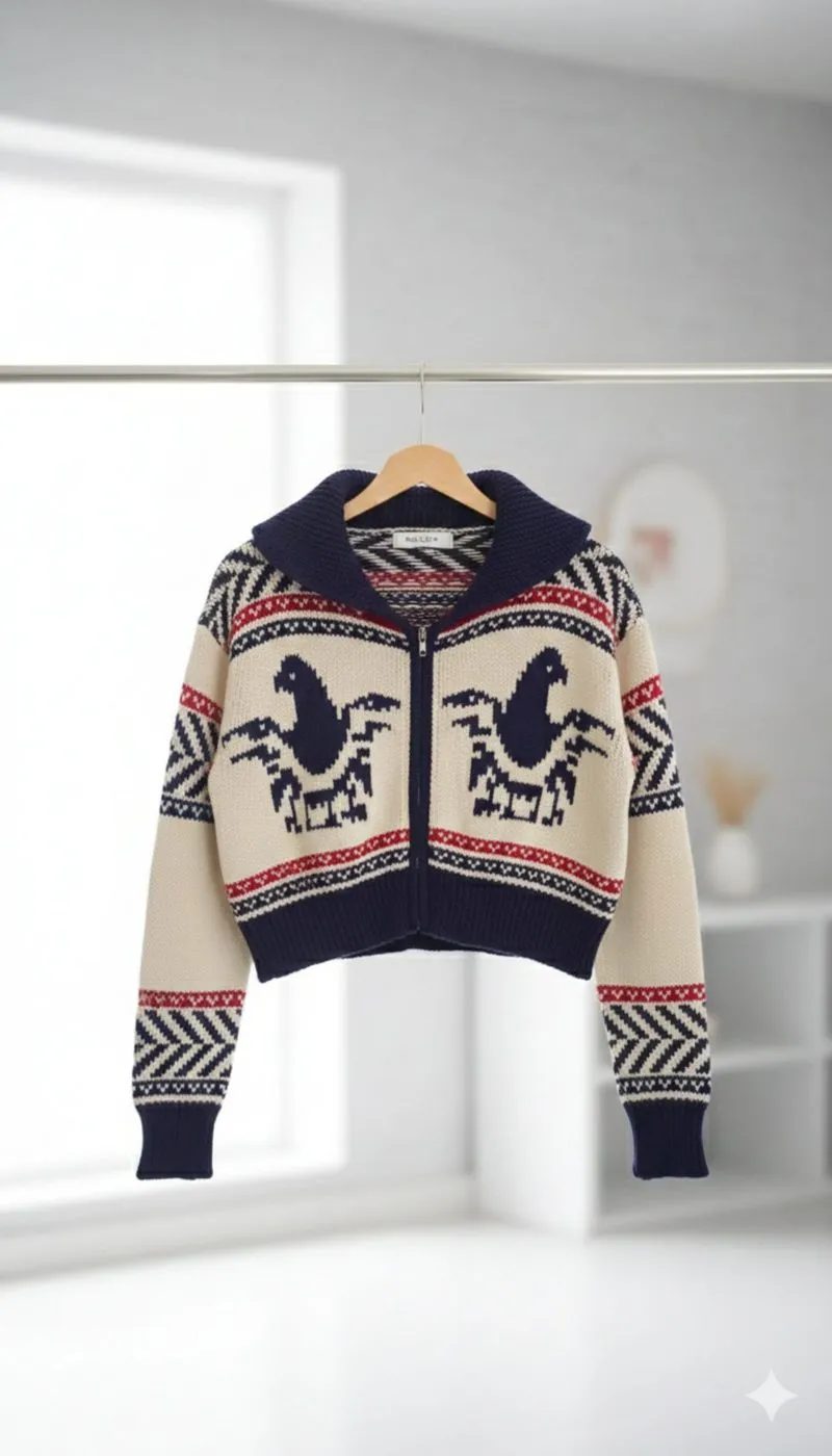 Korean crop sweater photo 1