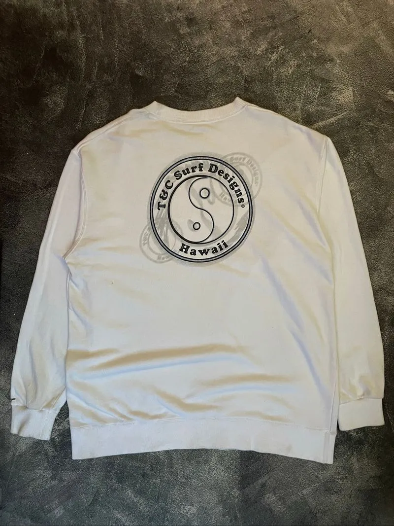 Available Crewneck T&C Surf White photo 1