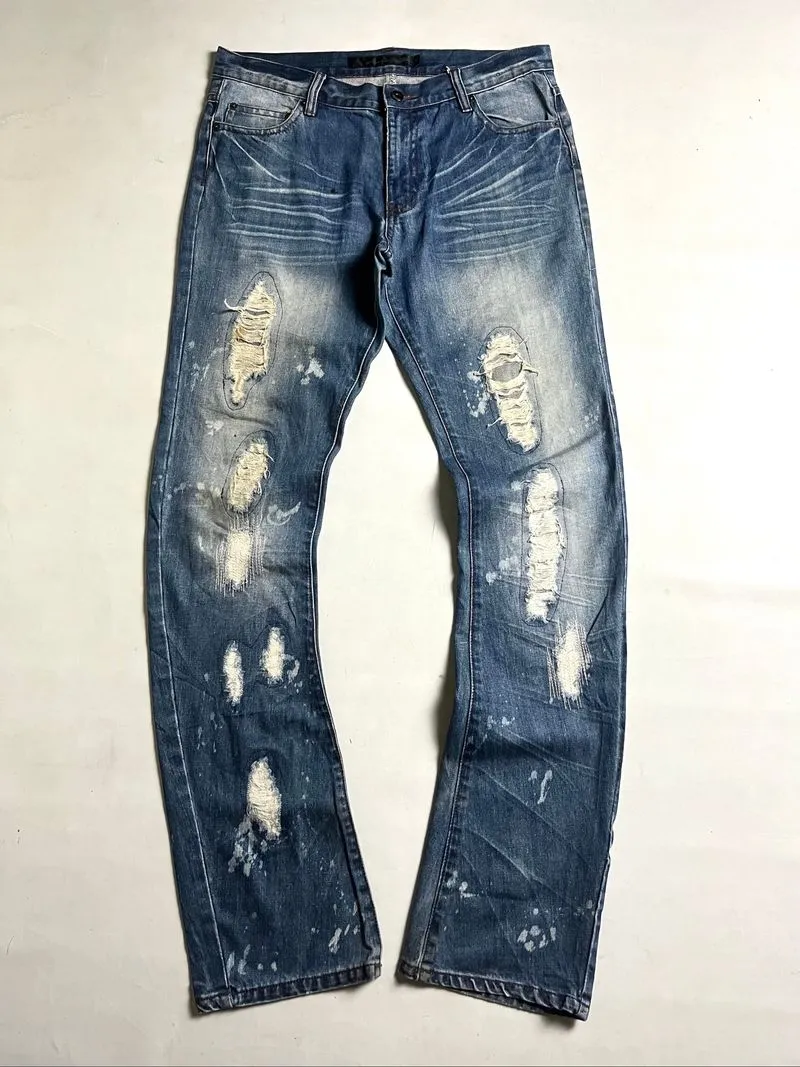 00s Schlussel sashiko denim size 3  photo 1