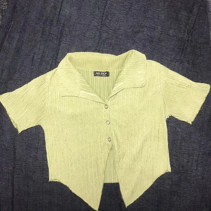 NINE SHOP Textured Crop Top  photo 1