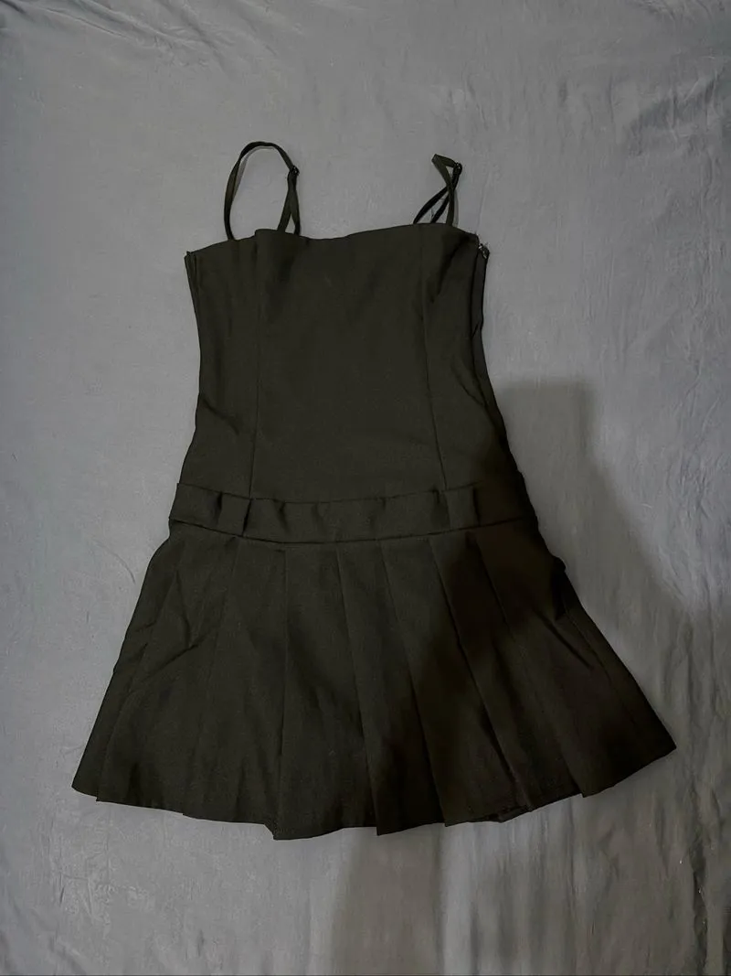 black mini dress nude the label photo 1