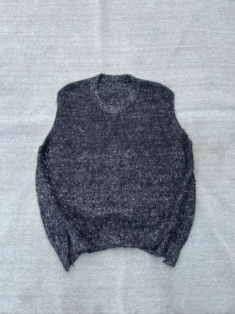 Knit Wool Vest Sparkling photo 1