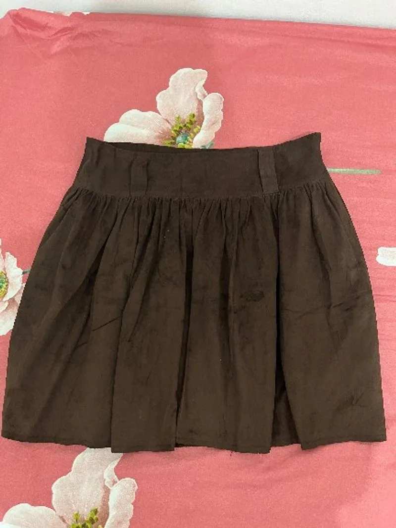 Skirt Woman Mini Skirt Corduroy Skirt photo 1