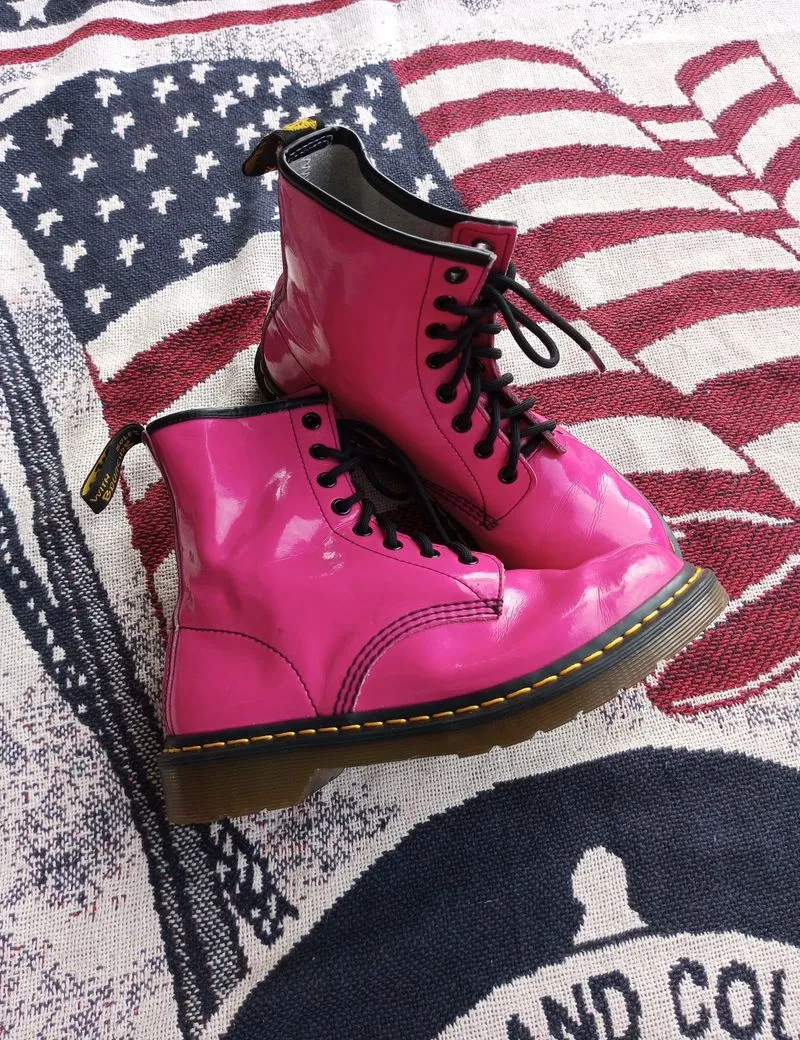 Original Sepatu Dr Martens 1460 w pink punk photo 1