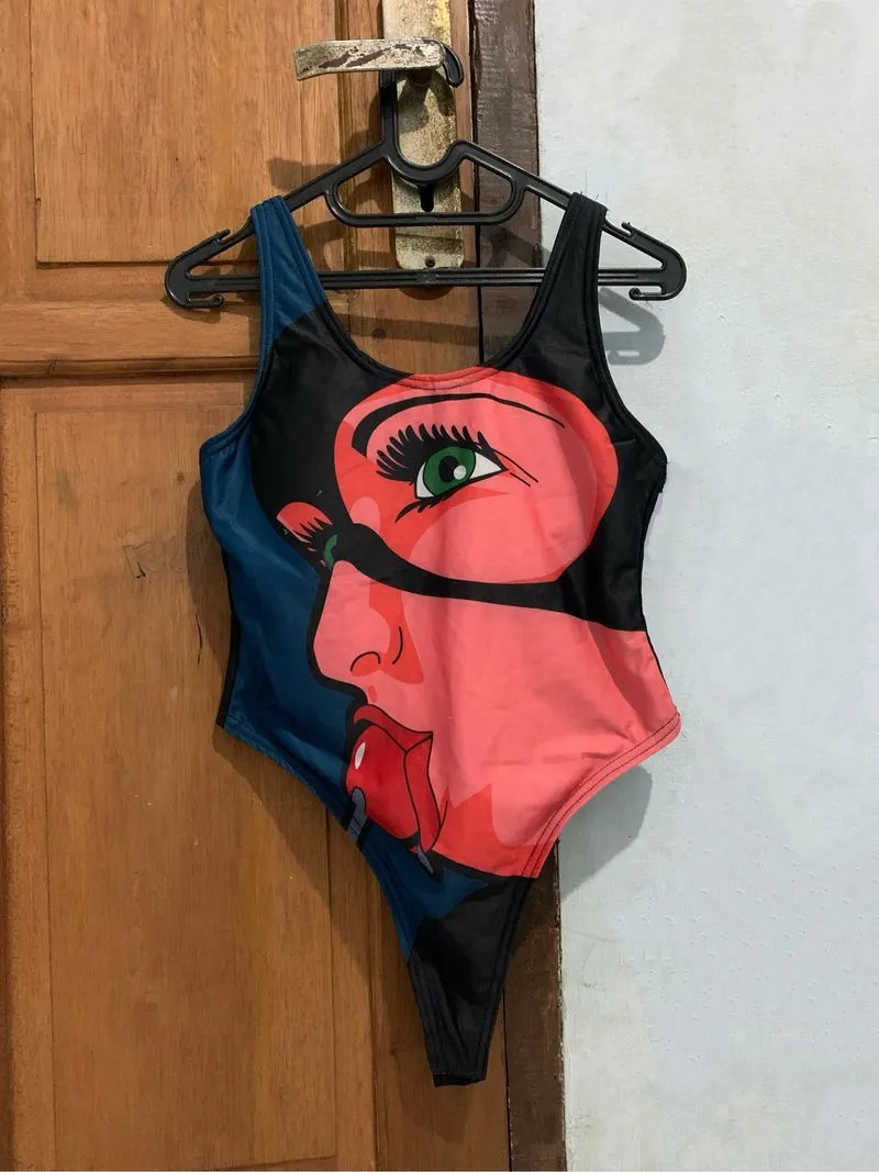 Body Suit Model Print Ada Cup Bra Busa photo 1