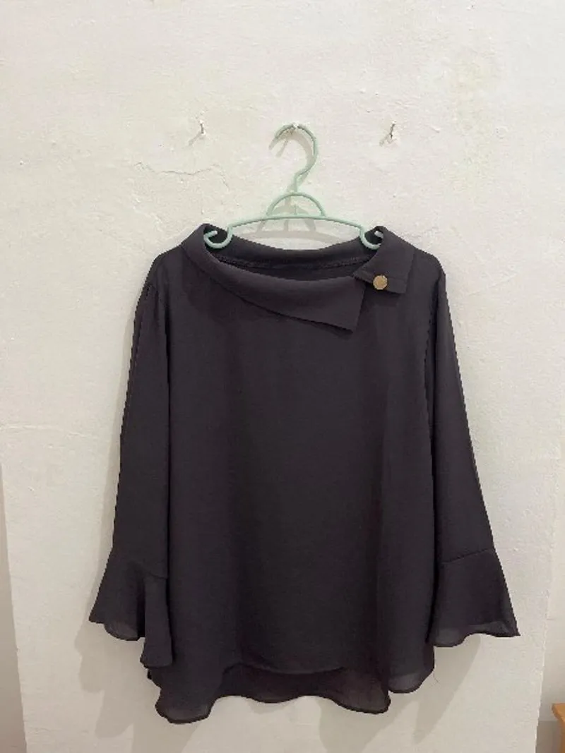 Woman Blouse Grey Woman Blouse photo 1