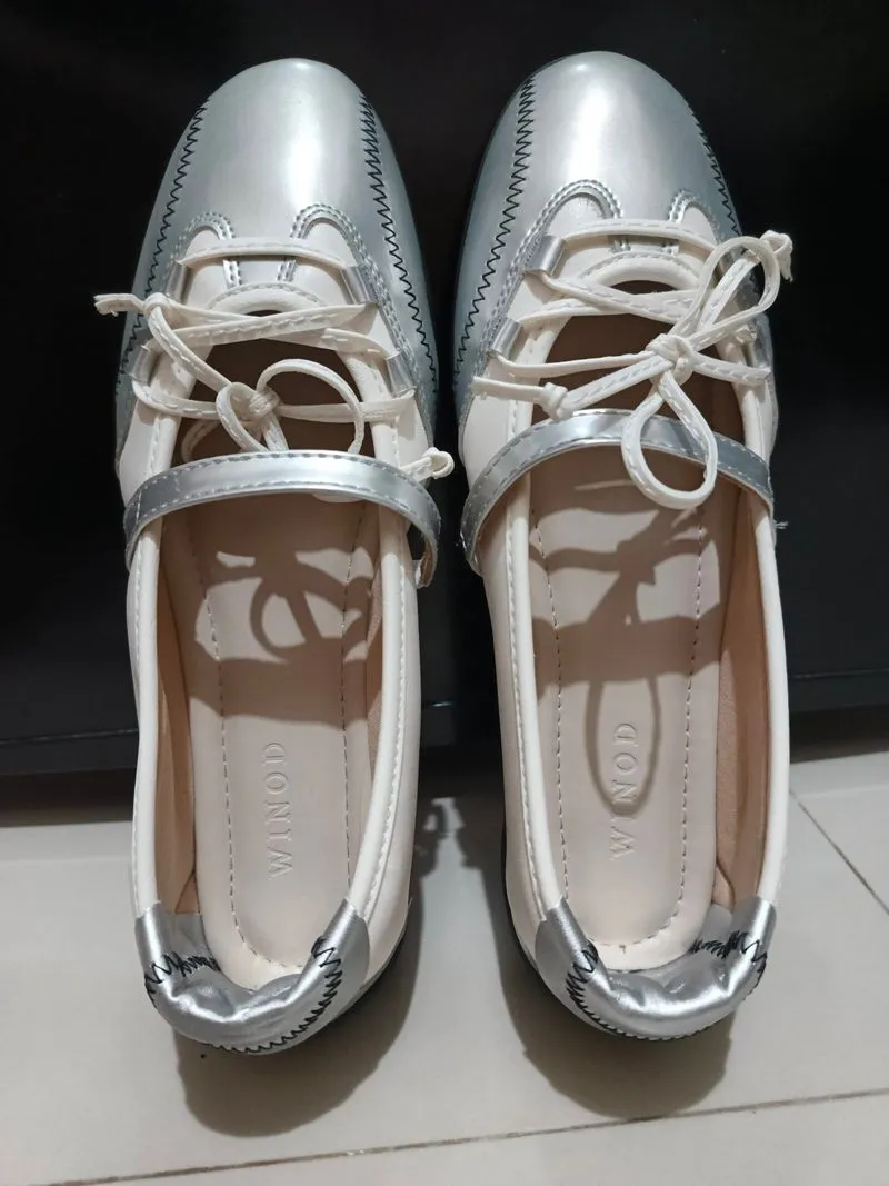 Ballerina flat shoes sneakers slip on photo 1