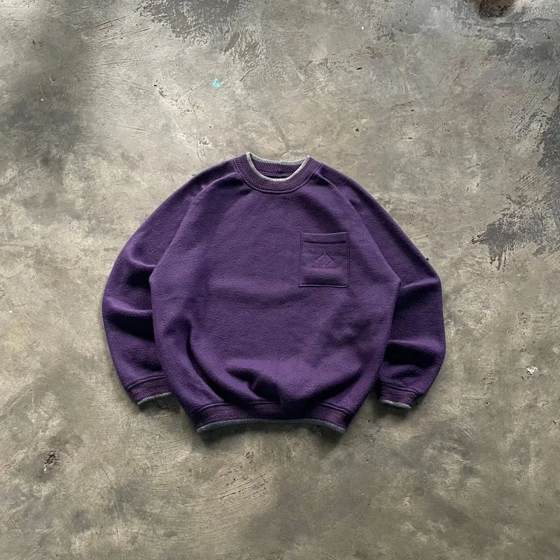 Sweater Dark Purple Vtg photo 1
