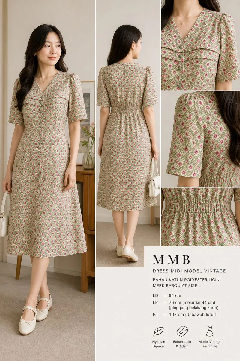 MMB - Dress Midi Vintage Basquiat photo 1