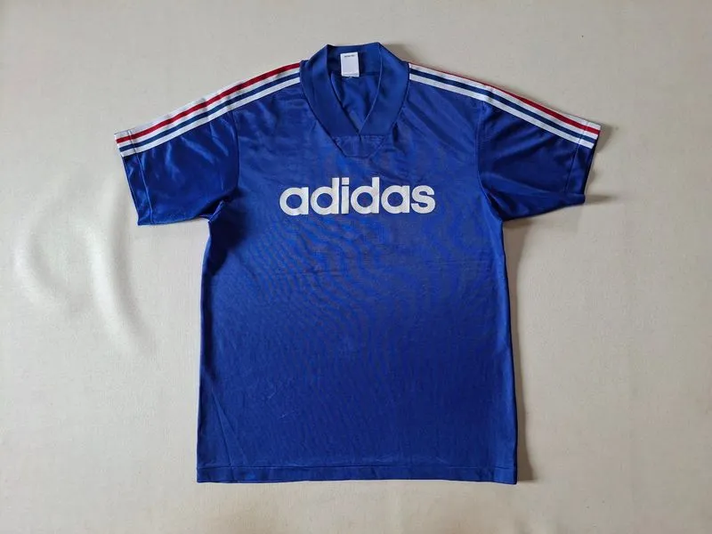 JERSEY VINTAGE ADIDAS TRIFOIL STRIPE BIG LOGO ORIGINAL 100% photo 1