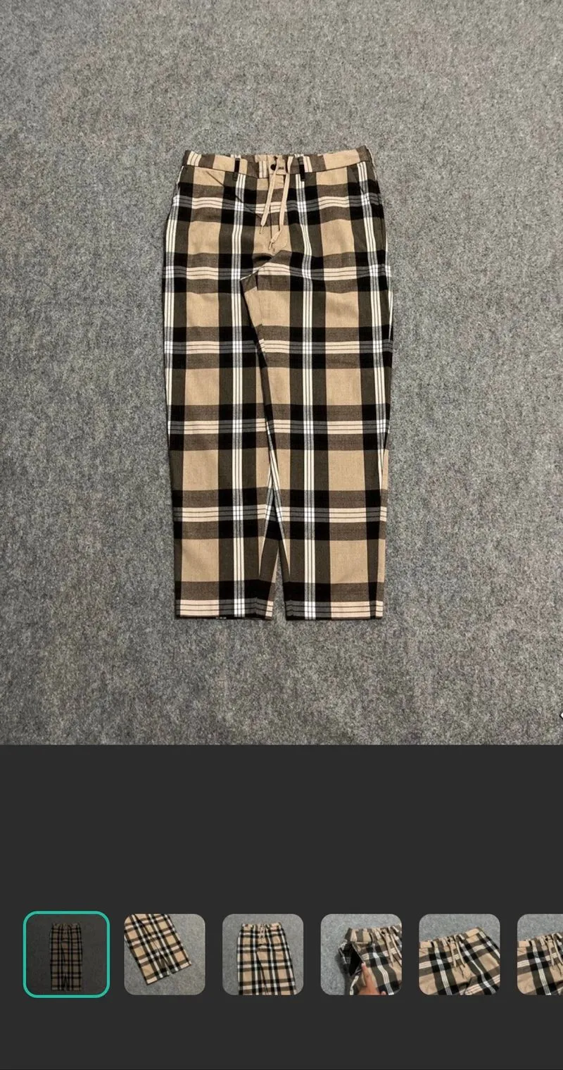 GU UNIQLO TARTAN RELAX ANKLE PANTS photo 1