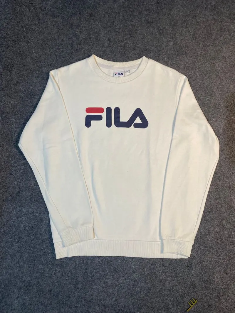 Fila Minimalist Casual Sweater Wanita white photo 1