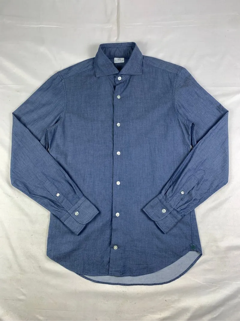 Beams Heart Indigo Blue Spread Collar Shirt (S) photo 1
