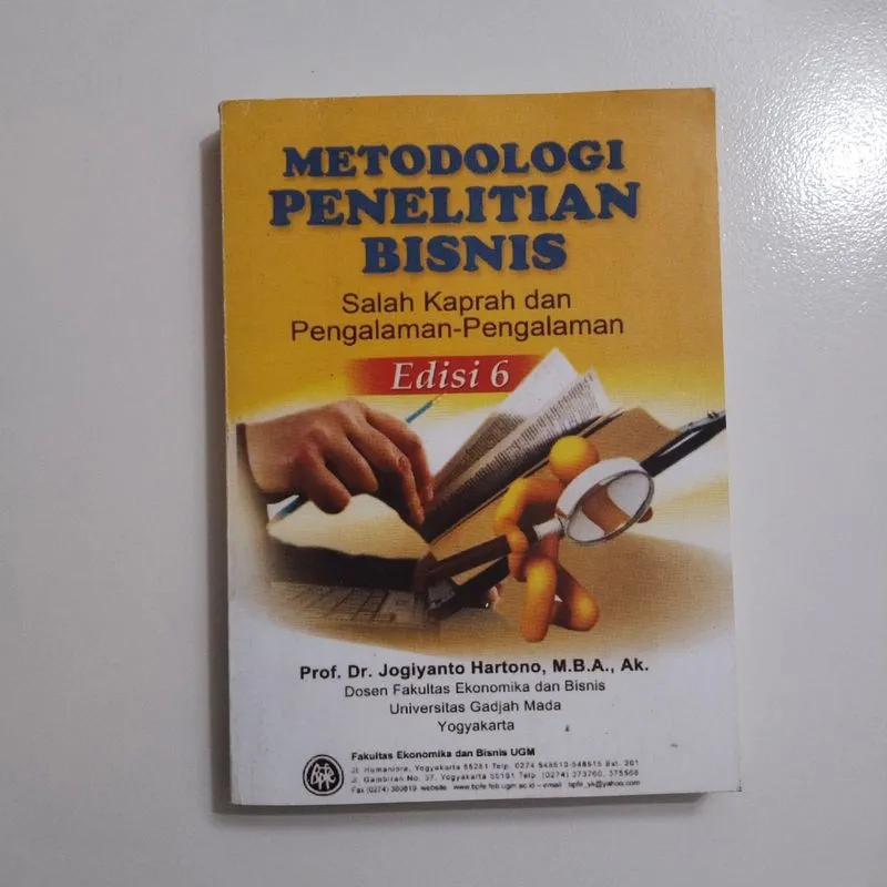 Metodologi Penelitian Bisnis Edisi 6 Jogiyanto Hartono photo 1