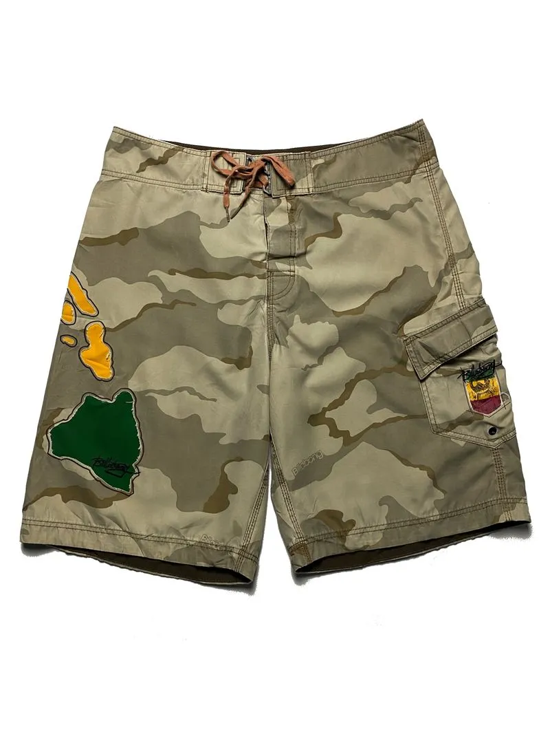 Y2k BILLANBONG HAWAII CAMO BOARDSHORT photo 1