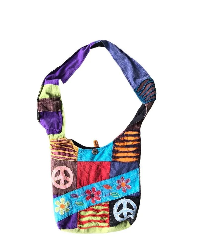 Tas Selempang Patchwork Hippie Vintage photo 1