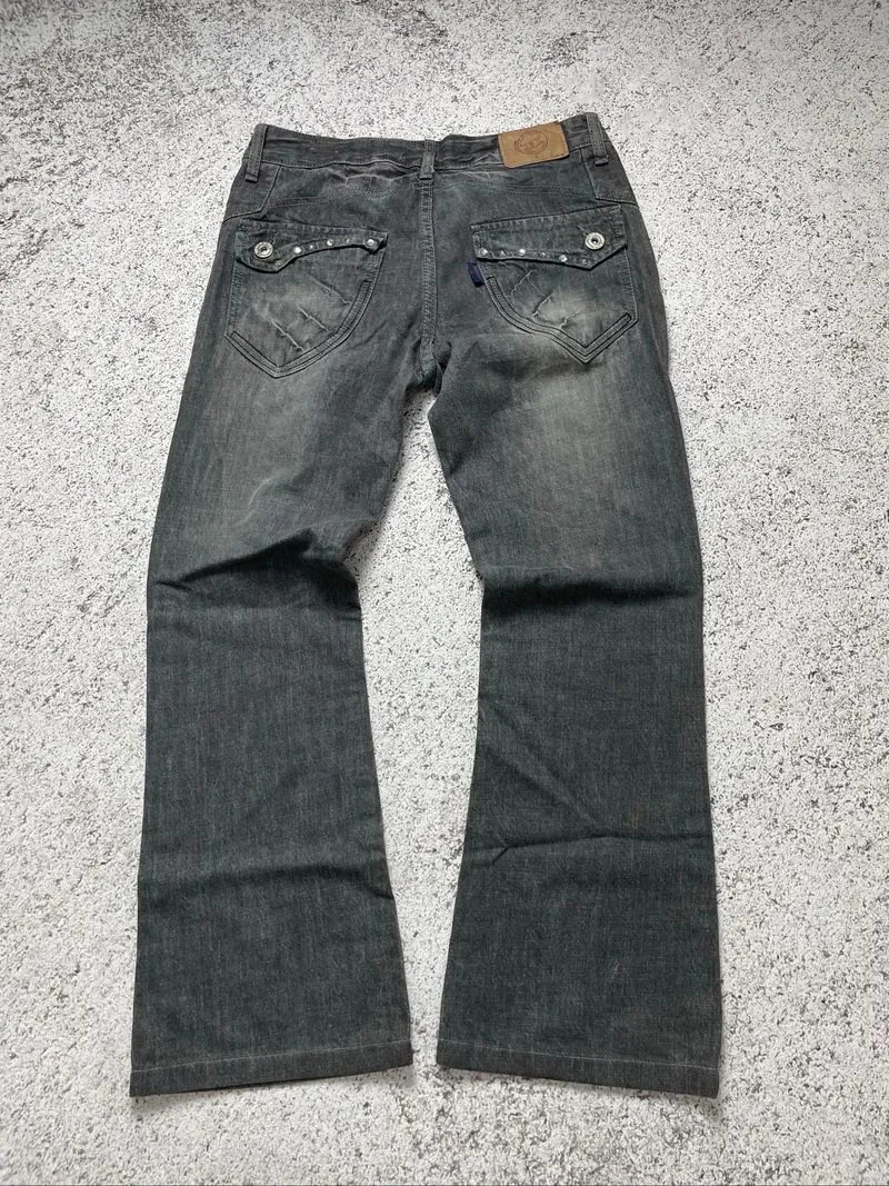 2000s JFK - Flared Jeans y2k gothic emo punk jeans photo 1