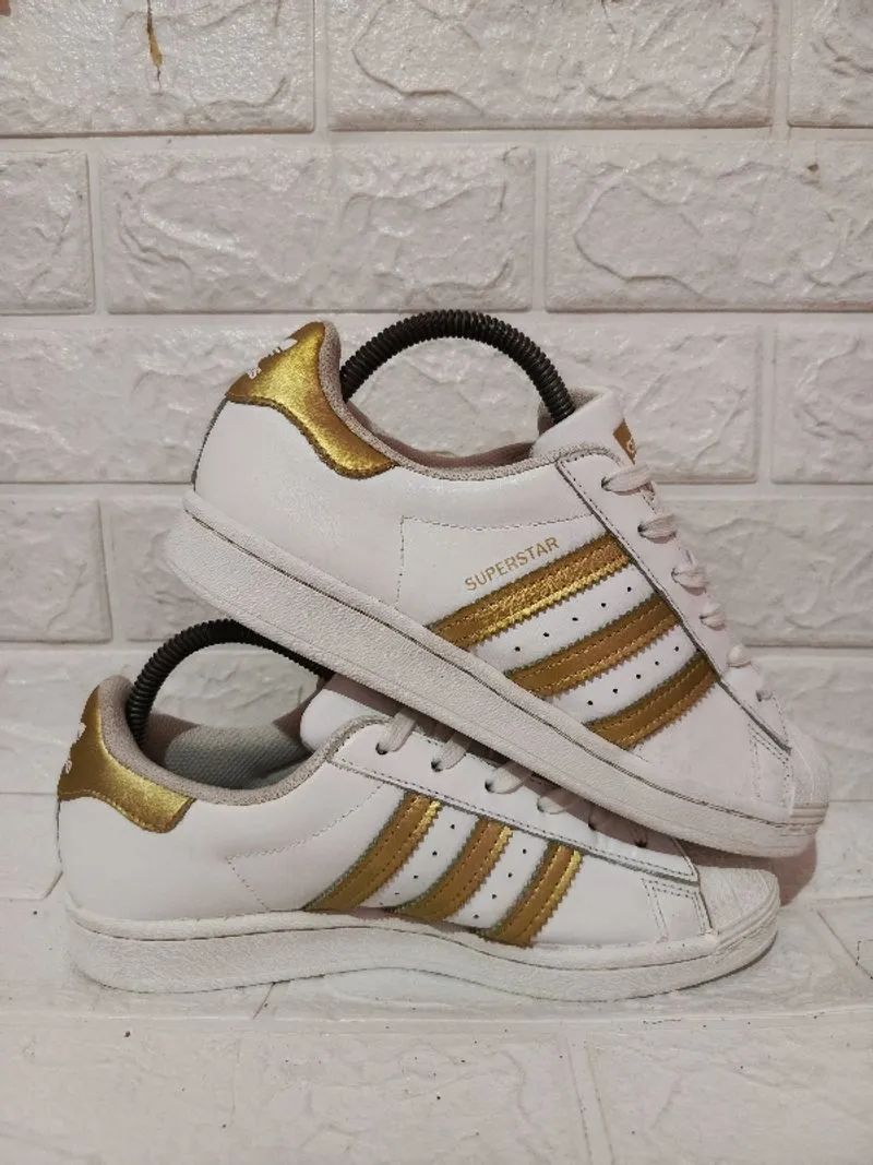 Adidas Superstar White Gold Metallic photo 1