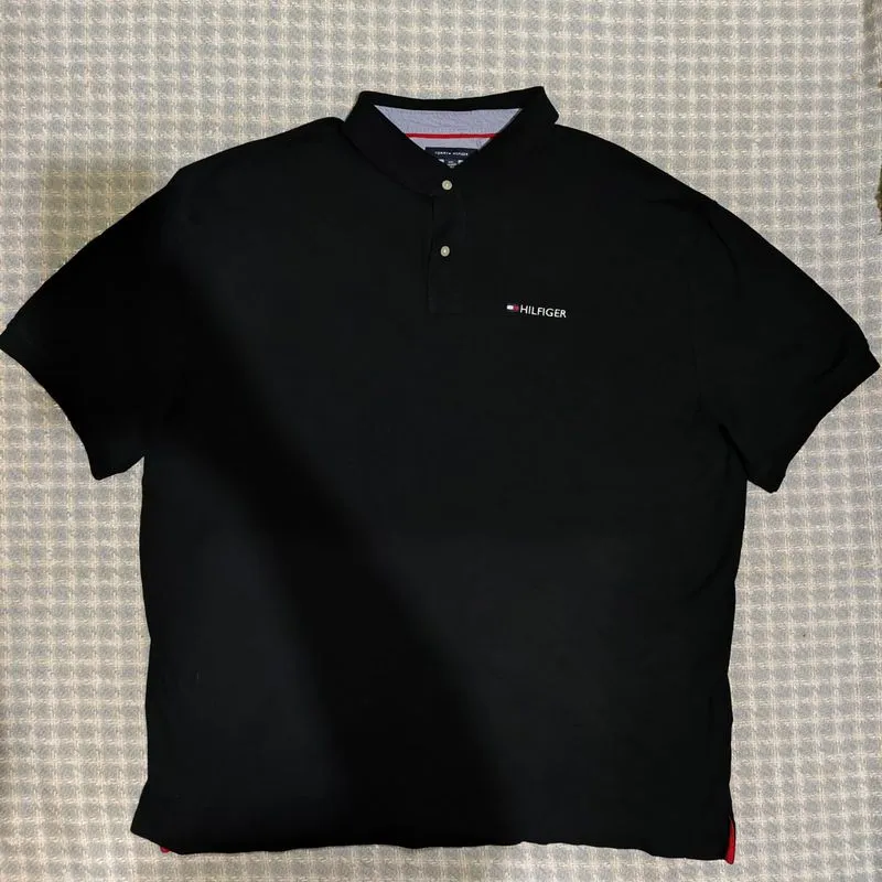 Kaos polo pria tommy hilfiger hitam big size 3XL (likenew) photo 1