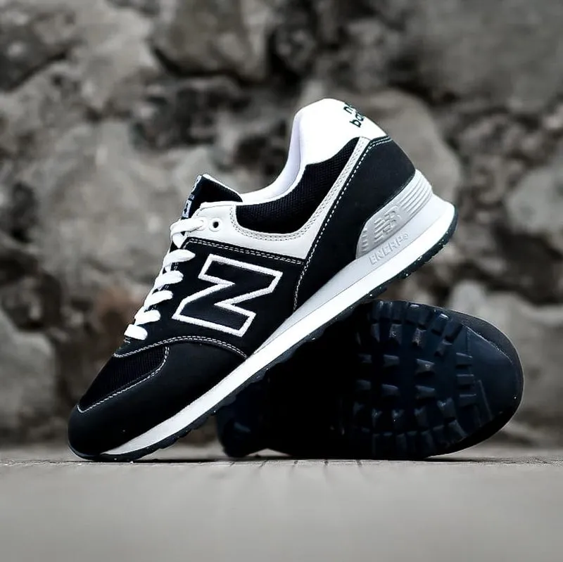 New Balance Sportswear Casual Sneakers Pria white black photo 1
