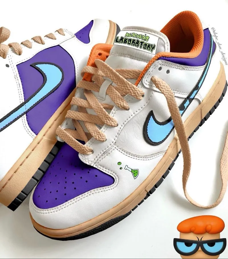 Nike SB Dunks custom Dexter’s Laboratory  photo 1