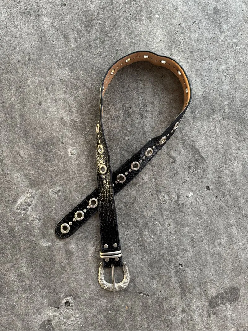Vintage Roncato Studded Croco Design With One Prong photo 1
