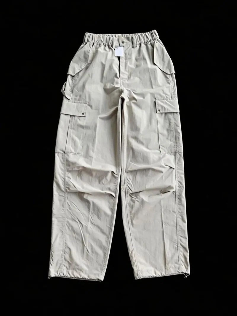 PAIR KOREA NYLON CARPENTER CARGO JOGGER LONG PANTS | CELANA  photo 1