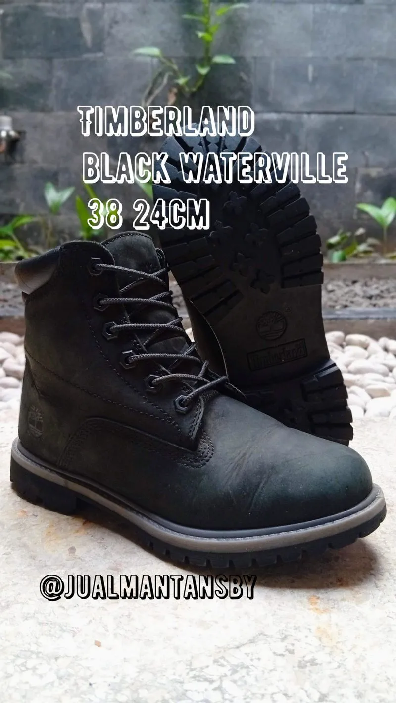 (LIKE NEW) TIMBERLAND Black Waterville Made in Bangladesh photo 1