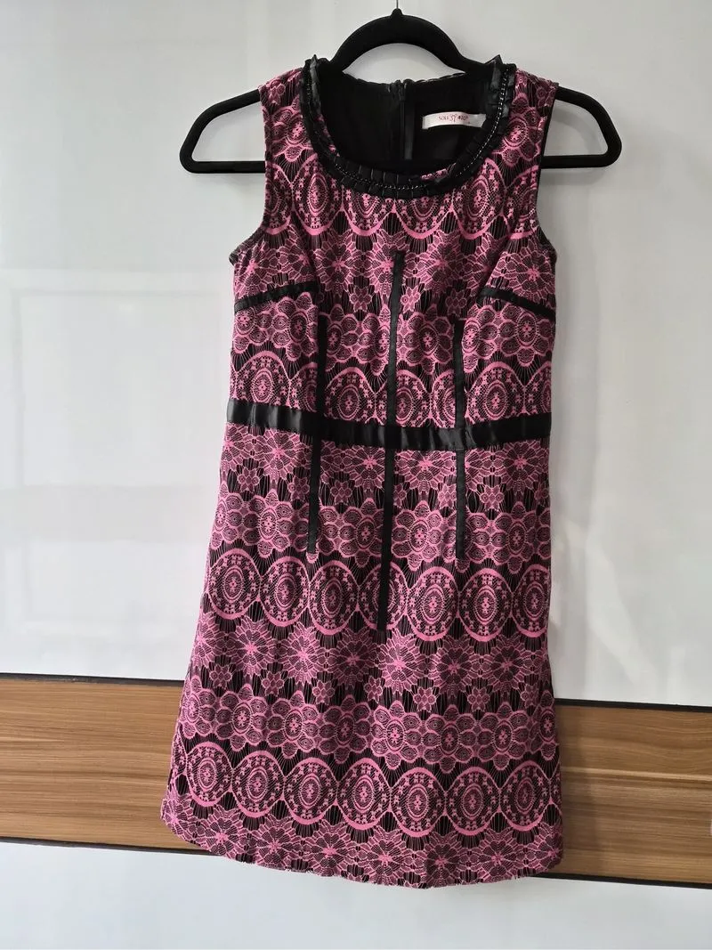 Black Lace Brokat Dress photo 1