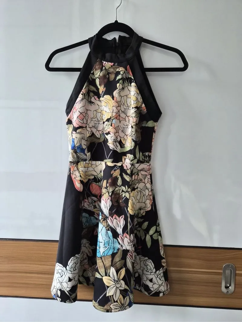 Dress Floral Scuba Premium photo 1