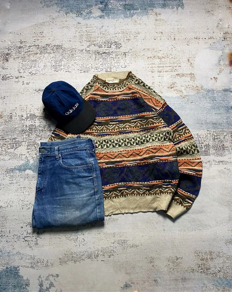 CREEK KEEPER 3D PATTERN KNIT SWEATER photo 1
