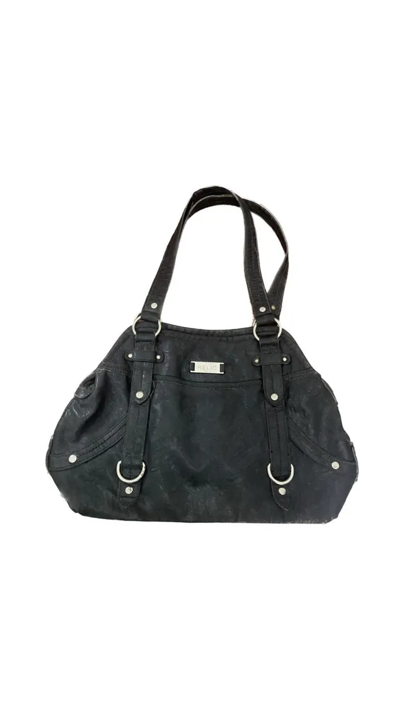 Shoulder bag / hobo bag leather vintage y2k style by relic photo 1