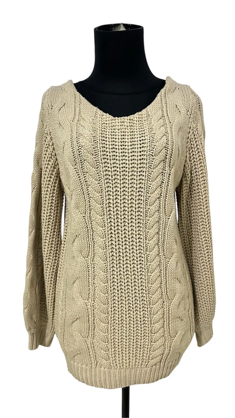 Beige Knit Sweater photo 1