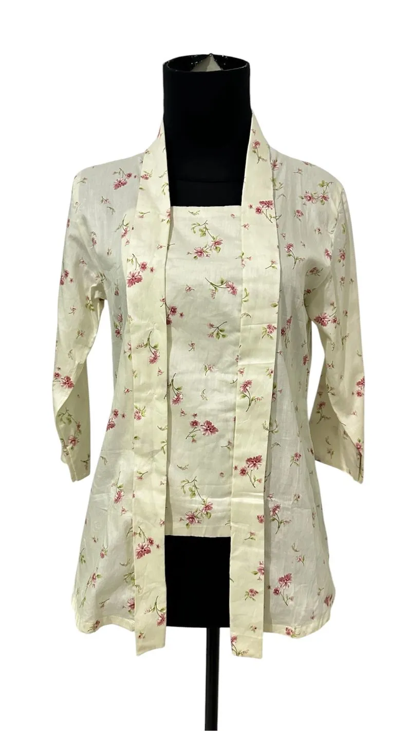 Kebaya Floral Ivory photo 1