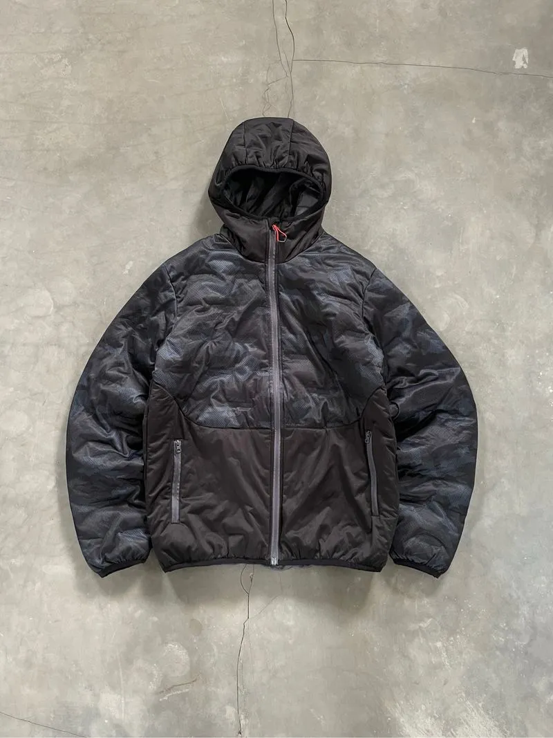 Tultex Puffer Gorpcore Jacket Camo Motion Black photo 1