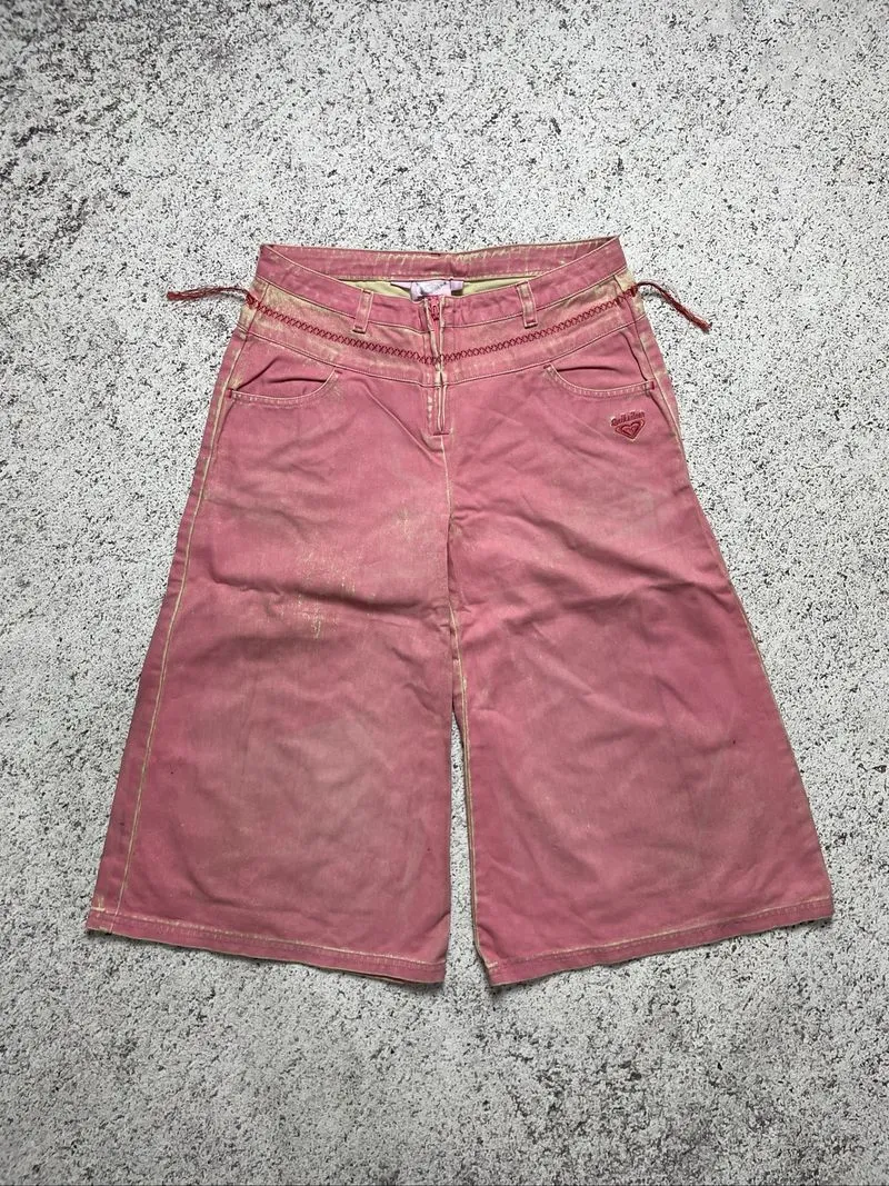 Y2k baggy jorts lolita gothic emo 2000s style quik silver photo 1